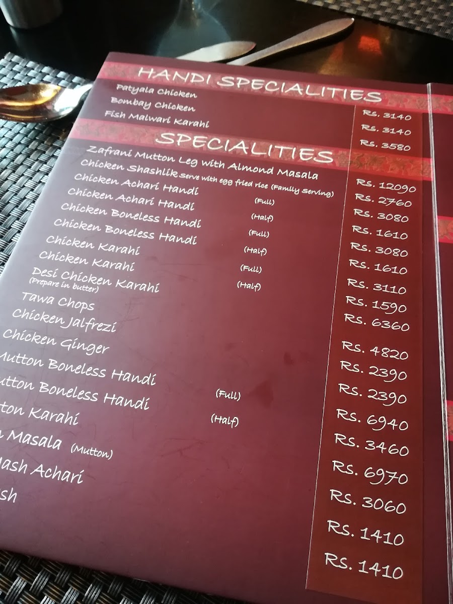 Menu Bundu Khan Restaurant - Fortress Stadium-8